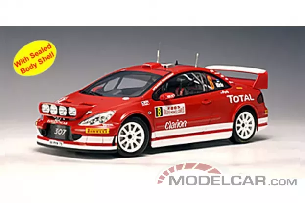 AUTOart Peugeot 307 WRC 2005 M.Martin M.Park 8 :	Rally Monte Carlo Night Race Version 1:18 80555