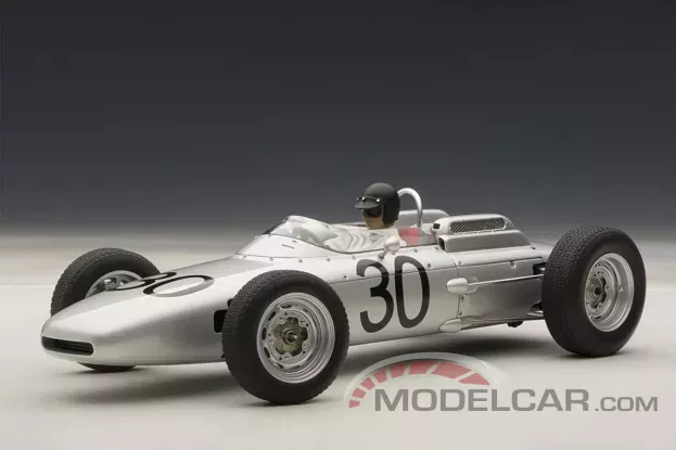 AUTOart Porsche 804 F1 Winner Grand Prix de France 1962 30 D.Gurney with driver figure 1:18 86273