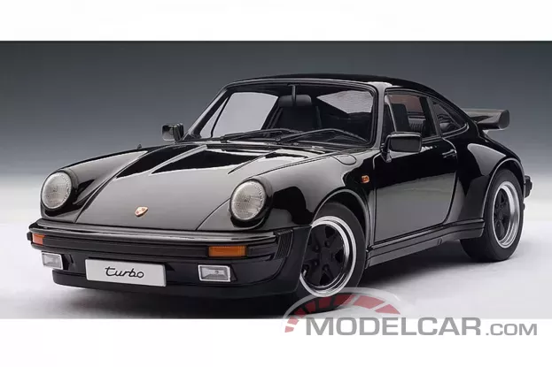 AUTOart Porsche 911 3.3 Turbo 1986 Black 1:18 77981