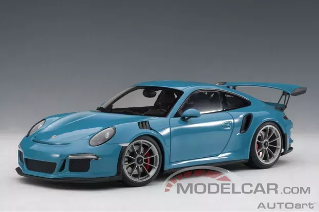AUTOart Porsche 911 991 GT3 RS Miami Blue 1:18 78167