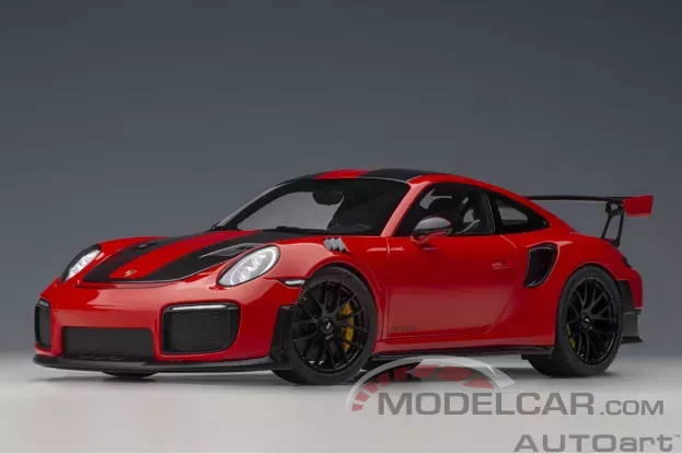 AUTOart Porsche 911 991.2 GT2 RS Weissach Package Guards Red 1:18 78173