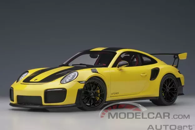 AUTOart Porsche 911 991.2 GT2 RS Weissach Package Racing Yellow 1:18 78172