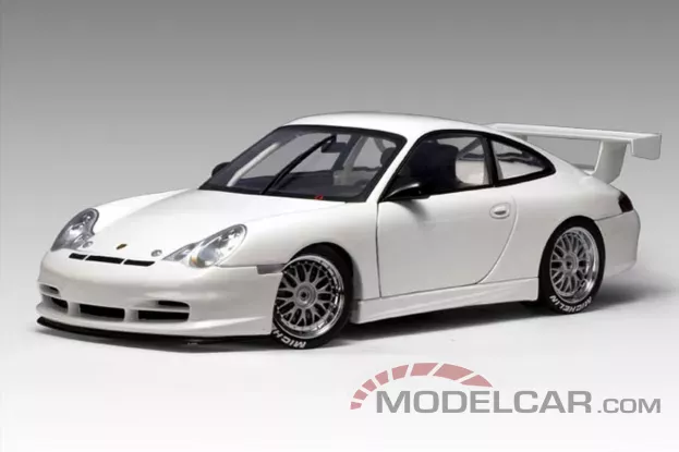 AUTOart Porsche 911 996 Carrera Cup Plain Body Version White 1:18 80381