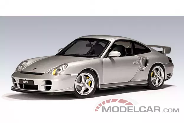 AUTOart Porsche 911 996 GT2 2002 Silver 1:18 77841