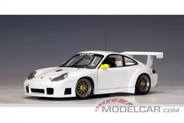AUTOart Porsche 911 996 GT3R Upgraded Version White 1:18 77822
