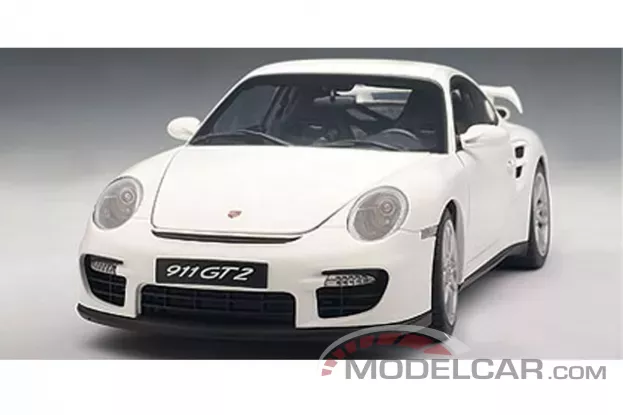 AUTOart Porsche 911 997 GT2 Matt White 1:18 77890
