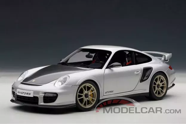 AUTOart Porsche 911 997 GT2 RS Silver 1:18 77961