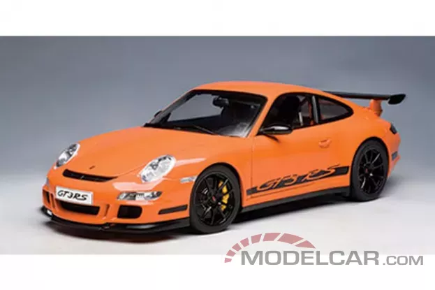 AUTOart Porsche 911 997 GT3 RS 2006 Orange with Black Stripes 1:12 12117