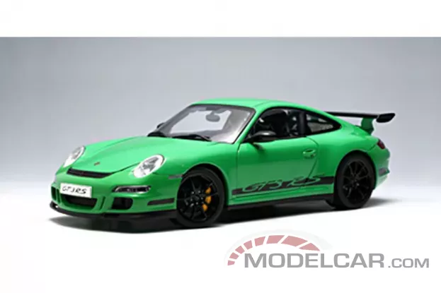 AUTOart Porsche 911 997 GT3 RS Green with Black Stripes 1:18 77992
