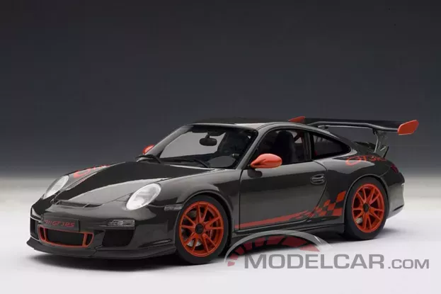 AUTOart Porsche 911 997 GT3 RS Grey Black with Red Stripes 1:18 78141