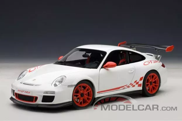 AUTOart Porsche 911 997.2 GT3 RS White with Red Stripes 1:18 78143