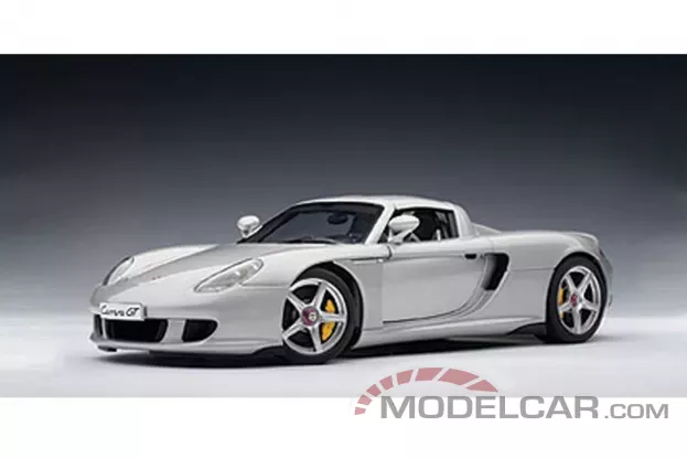 AUTOart Porsche Carrera GT Silver with Black Interior 1:18 78046