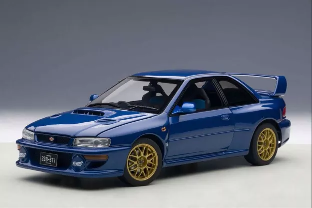 AUTOart Subaru Impreza 22B 1998 Upgraded Version Blue 1:18 78602