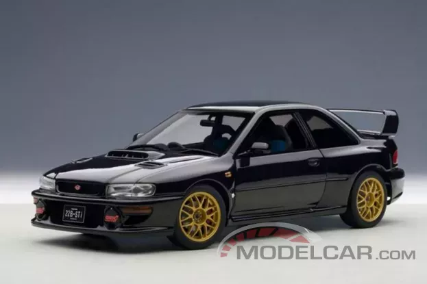 AUTOart Subaru Impreza 22B Upgraded Version 1998 Black 1:18 78604