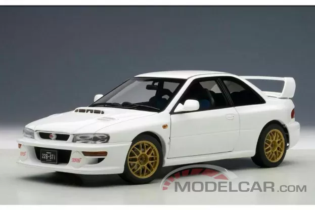 AUTOart Subaru Impreza 22B Upgraded Version 1998 White 1:18 78605