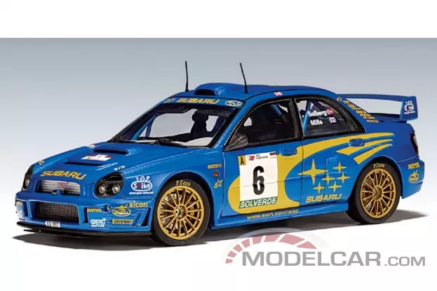 AUTOart Subaru Impreza WRC 2001 P. Solberg P. Mills 6 1:18 80193