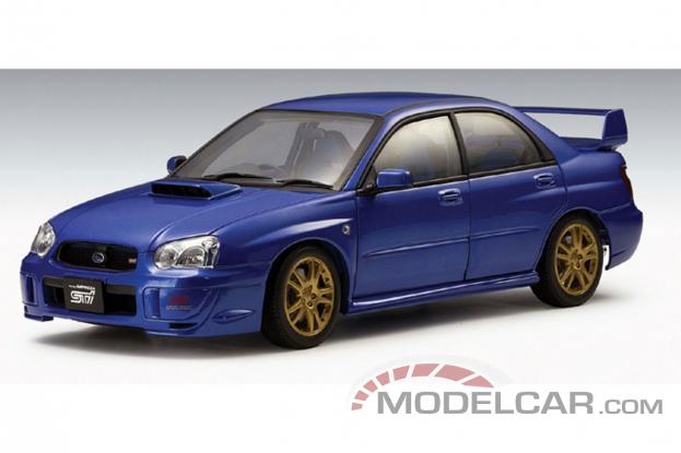 Autoart Subaru Impreza WRX STI 2003 Blauw