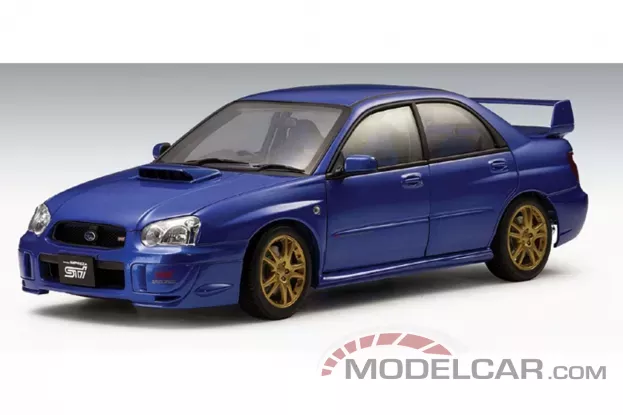 AUTOart Subaru Impreza WRX STI 2003 blue 1:18 78661
