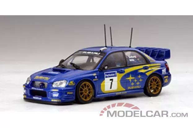 AUTOart Subaru New Age Impreza WRC 2003 P.Solberg P.Mills 7 Winner of Rally France 1:43 60393