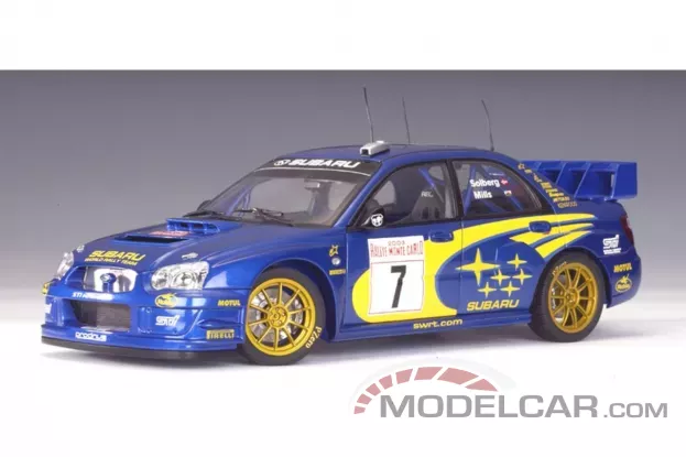 AUTOart Subaru New Age Impreza WRC P. Solberg P. Mills 7 2003 1:18 80391