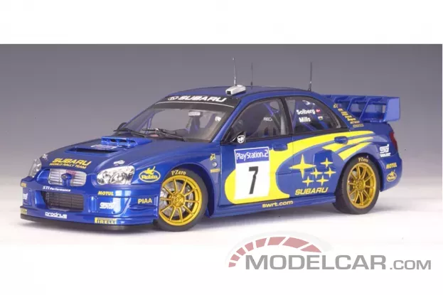 AUTOart Subaru New Age Impreza WRC P. Solberg P. Mills 7 2003 1:18 80393