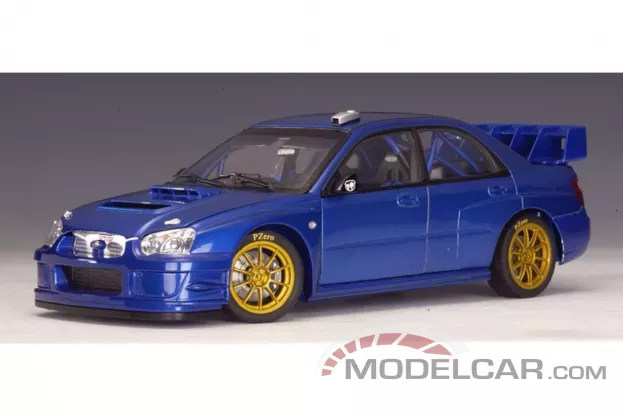 AUTOart Subaru New Age Impreza WRC Plain Body Version 2003 Blue 1:18 80394