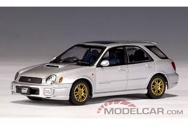 AUTOart Subaru New Age Impreza WRX Wagon Sti 2001 Silver 1:43 58632