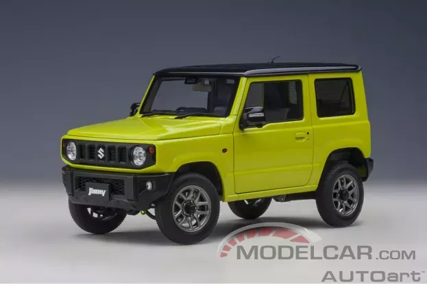 AUTOart Suzuki Jimny JB64 Kinetic Yellow with Black roof 1:18 78501