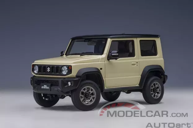 AUTOart Suzuki Jimny Sierra JB74 Chiffon Ivory Metallic with Black roof 1:18 78510