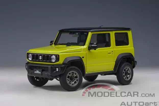 AUTOart Suzuki Jimny Sierra JB74 Kinetic Yellow with Black roof 1:18 78506