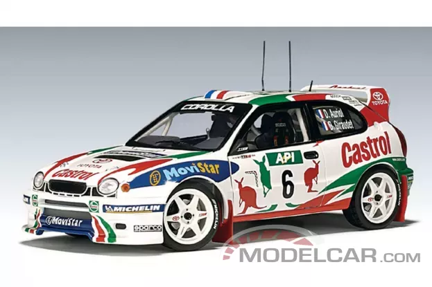 AUTOart Toyota Corolla WRC E11 1998 D.Auriol D.Giraudet 6 1:18 80024