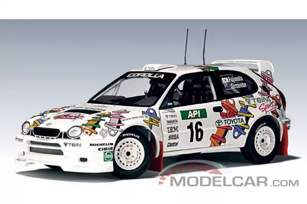 AUTOart Toyota Corolla WRC E11 1998 Y.Fujimoto Sircom 16 1:18 80028