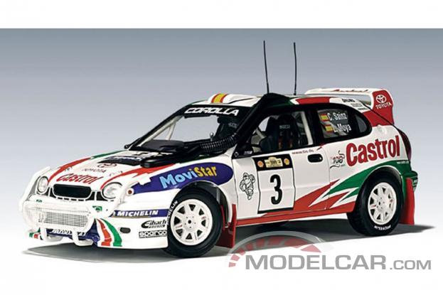 AUTOart Toyota Corolla WRC E11 1999 C.Sainz L.Moya 03 Safari Rally Kenya 89982