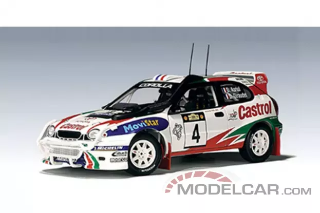AUTOart Toyota Corolla WRC E11 1999 D.Auriol D.Giraudet 04 Safari Rally Kenya 1:18 89981
