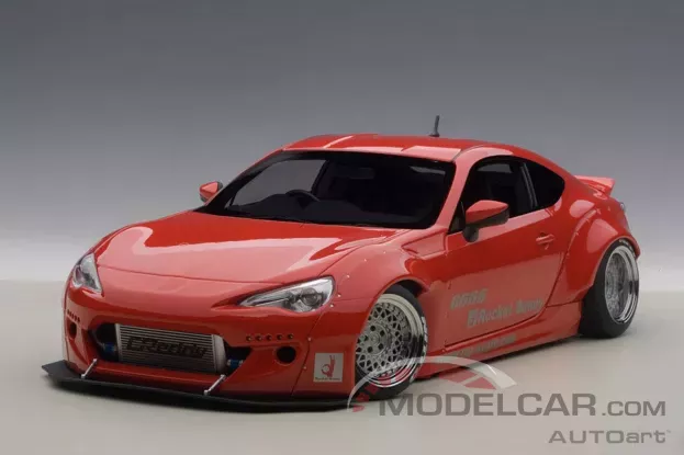 AUTOart Toyota GT86 Rocket Bunny Red with Silver Wheels 1:18 78757
