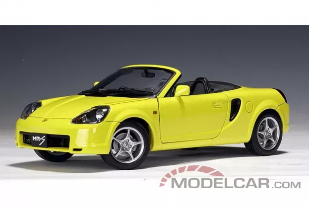 AUTOart Toyota MR2-Spyder W30 2000 RHD Yellow 1:18 78717