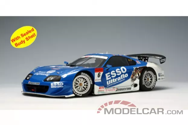 AUTOart Toyota Supra Super GT A80 2005 Esso Ultraflo Supra 6 Late Version Juichi Wakisaka Akira Lida 1:18 80516