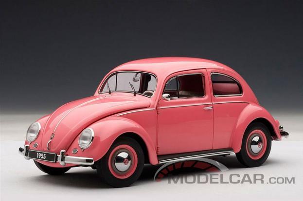 Autoart Volkswagen Beetle لون القرنفل