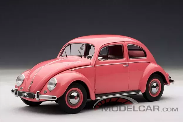 AUTOart Volkswagen Beetle Kafer Limousine 1955 Pink 1:18 79775