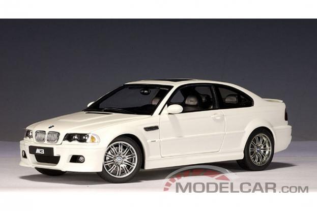 Autoart BMW M3 coupe e46 أبيض