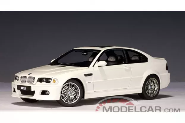 AutoArt BMW M3 coupe e46 2001 Alpine White 1:18 70545