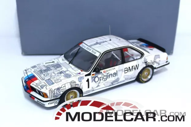AUTOart BMW 635 CSI e24 24h Spa 1986 1 winner genuine BMW parts dealer edition white 1:18 80430145825