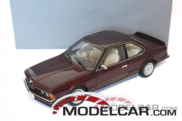 AUTOart BMW 635 CSI e24 Bordeaux Red dealer edition 1:18 80430145828