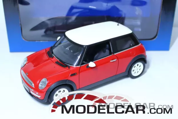 Autoart Mini Cooper R50 2001 chili red 1:18 74822