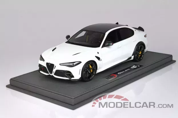 BBR Alfa Romeo Giulia GTA Bianco Trofeo Yellow Brakes Black Seat Belts 1:18 BBRC1851B1-21