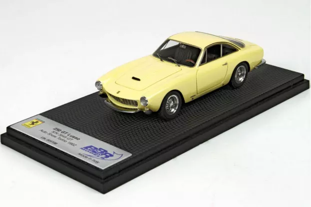 BBR Ferrari 250 GT Berlinetta Lusso S N 3849 GT 1962 Paris Motor Show - Sun Yellow 1:18 CAR39A