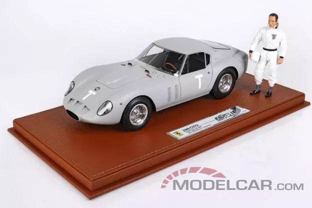 BBR Ferrari 250 GTO TEST Monza 1961 Driver Willy Mairesse Stirling Moss 1:18 BBR1855ST
