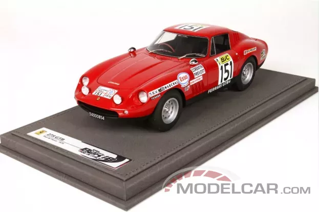 BBR Ferrari 275 GTB Tour De France 1970 Corentin And Prevost 1:18 BBR1829