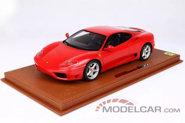BBR Ferrari 360 Modena 1999 Red Corsa 322 F1 Gear Box Black Interiors 1:18 P18172A1
