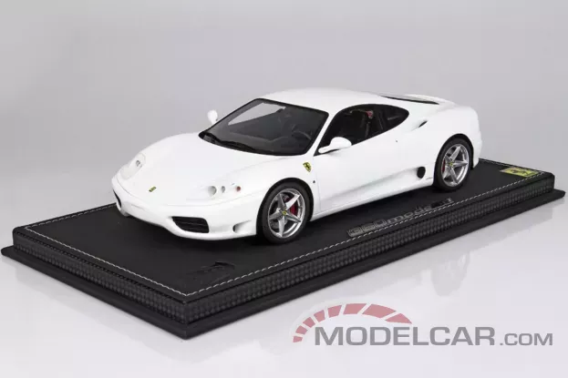 BBR Ferrari 360 Modena 1999 White F1 Gear BOX 1:18 P18172C